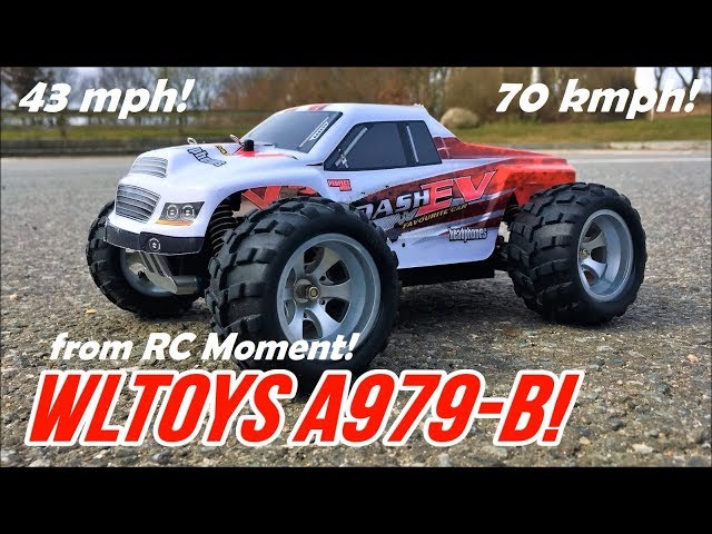 WLToys A979-B Monster! Fast! High Speed 70 kmph/43 mph 1/18 4WD RC Monster Truck from RCMoment!