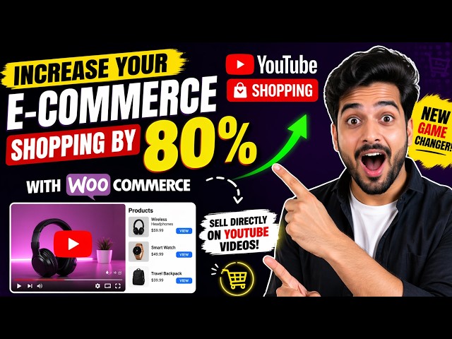 Increase Your eCommerce Sales by 80% 😱 WooCommerce YouTube Shopping Explained