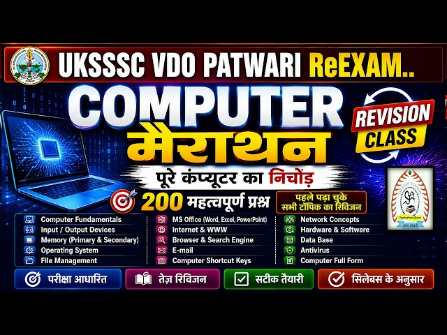 Computer के 200 Most Important Questions||PYQ+PRACTICE||All Exam 2026