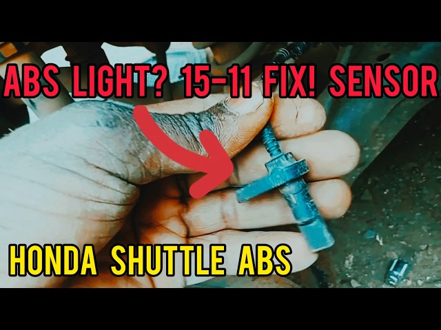 HONDA: Right Rear Wheel Speed Sensor Fault? Code 15-11 ABS & Traction Light Fix 