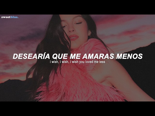 Olivia Rodrigo - less (Sub. Español + Lyrics)