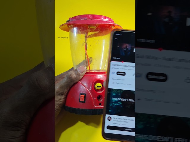 Turning a Broken Light Into a Loud Bluetooth Speaker! #shorts #short #youtubeshorts