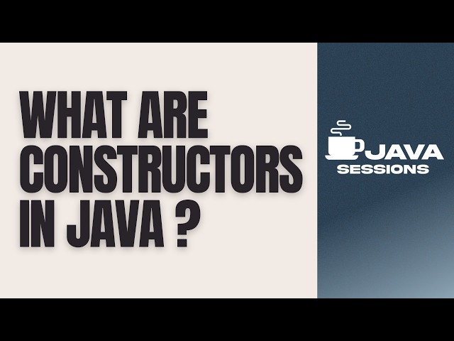 Constructors in Java Explained | Default, Parameterized & Constructor Chaining | Java Tutorial