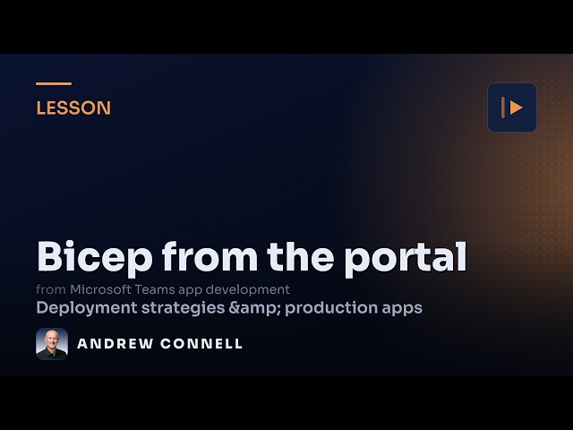 Generate a Bicep Template from the Azure Portal