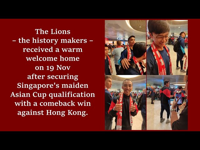 The Lions – the history makers – received a warm welcome home