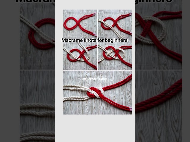 Macrame knots for beginners #fashion #artandcraftschool7791 #trending #shorts #music