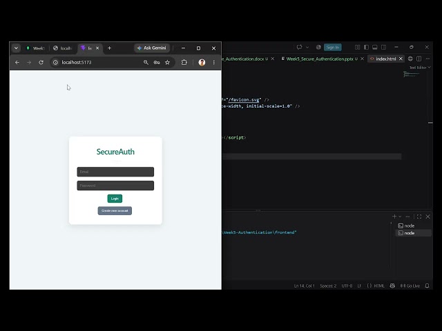 Secure Full-Stack Authentication System | React + Node.js + MongoDB | DG Interns HubVideo Project