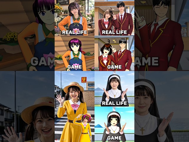 Game VS Real Life Compilation Part 3 🌟 #sakuraschoolsimulator #shorts #trending #viral #video #game