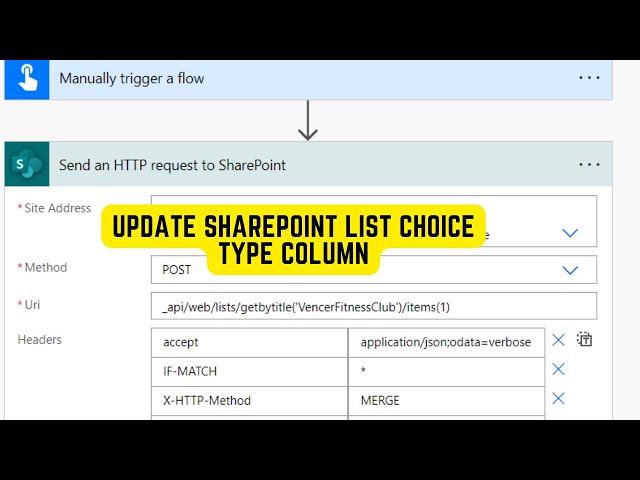 Power Automate Update Choice Type SharePoint List Column