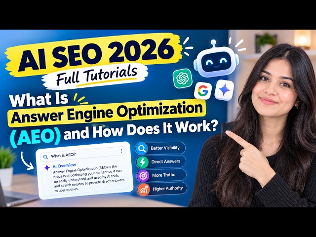 AI SEO 2026 Full Tutorial | What Is Answer Engine Optimization (AEO) & How Does It Work? #seo #aiseo