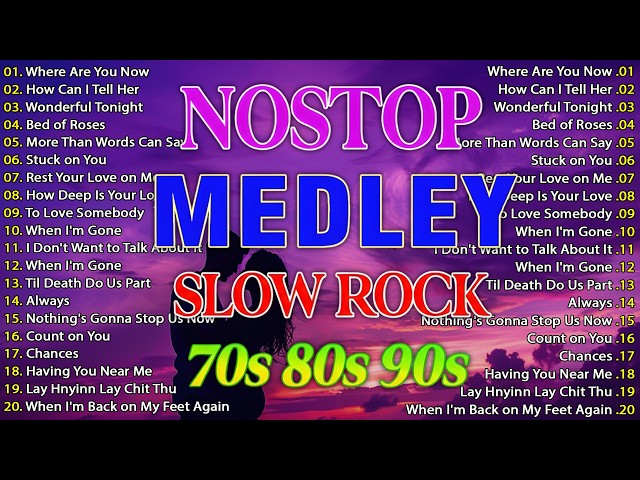 Slow Rock Love Songs Collection 70s 80s 90s | Nonstop Slow Rock Pinoy Medley 📀 Best Luamang Tugtugin