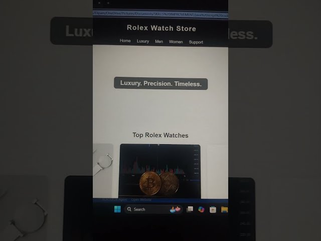 Build a Rolex Watch eCommerce Website | JavaScript Tutorial