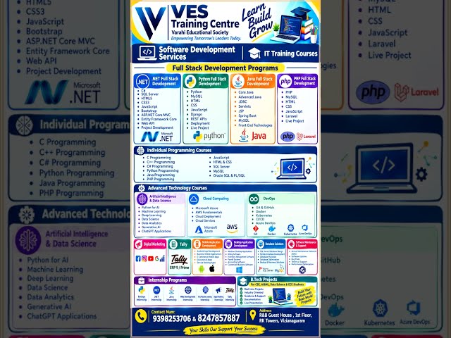 VES IT - TRAINING | SOFTWARE DEVELOPMENT | DIGITAL SOLUTIONS #vizainagaram