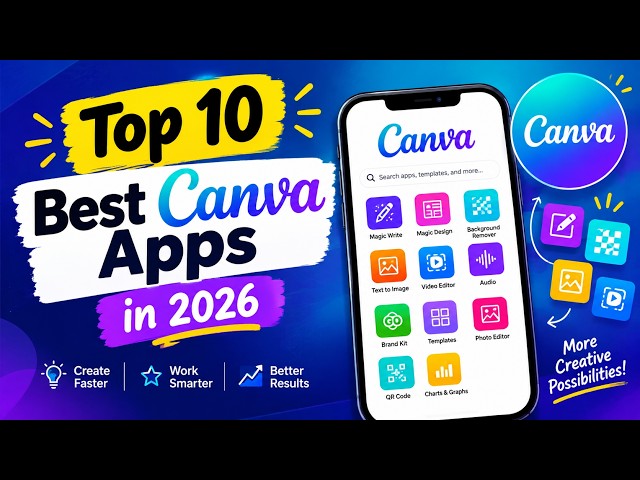 Top 10 Best Canva Apps in 2026 | Canva Design Tutorial Bangla | Skillworld IT