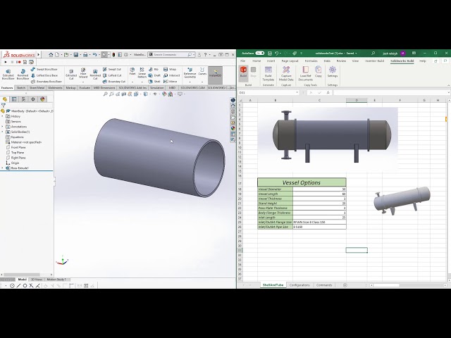 Solidworks Automation using Excel Add in