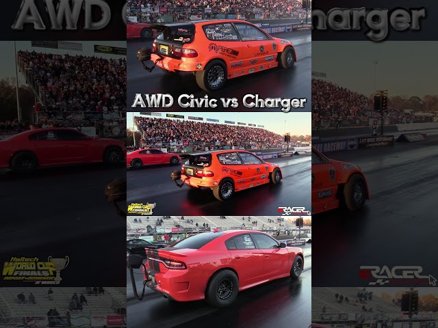 AWD Civic vs Dodge Charger  #importvsdomestic