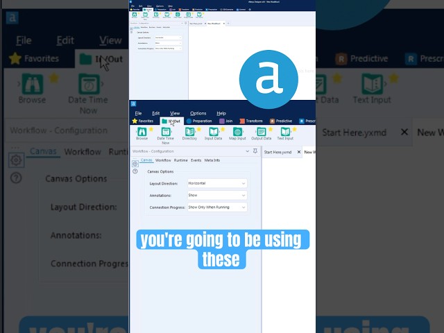 Alteryx Basics 🚀 Learn the interface fast. #Alteryx #DataAnalytics #automation