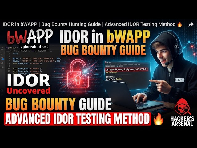 IDOR in bWAPP | Bug Bounty Hunting Guide | Advanced IDOR Testing Method 🔥
