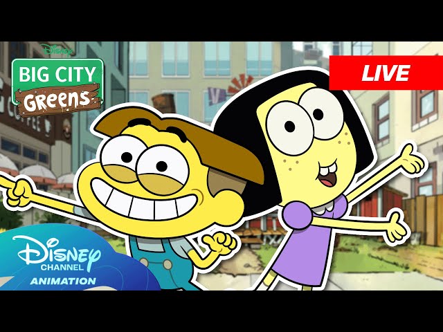 🔴 LIVE! | Big City Greens Full Episodes MEGA Livestream! 🏡💚 |  @disneychannelanimation