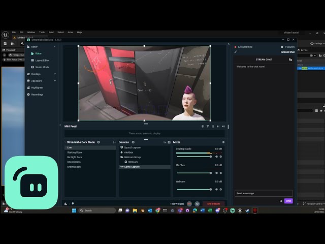 How to Stream an Avatar from Unreal Engine to Streamlabs with alpha channel | BOWTI VTUBER TUTORIAL
