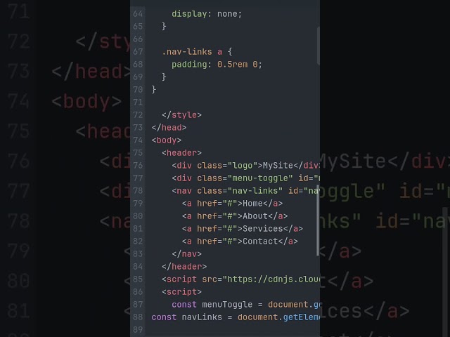 Animation navbar using gsap #gsapanimation #htmlcss