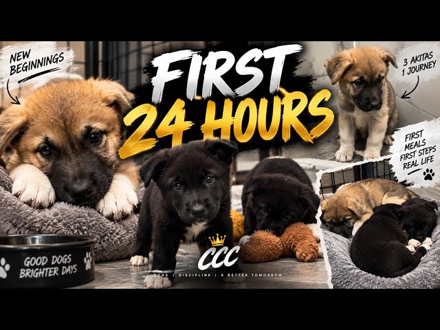 I Got 4 Akita Puppies… Here’s What Happened In The First 24 Hours | EP.1