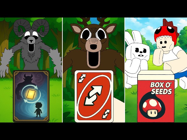 Switch Card: Deer and Dino Kid - 99 Nights in the Forest Roblox