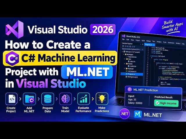 C# Machine Learning Project with ML.NET in Visual Studio