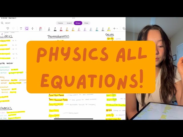 Physics: All MCAT Equations
