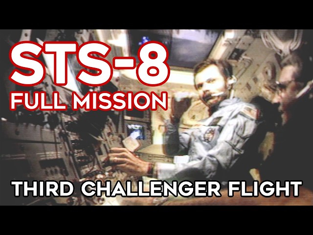 STS-8 Full Mission - Night Launch, Satellite Deploy, Canadarm, Landing, Challenger, Documentary, HD