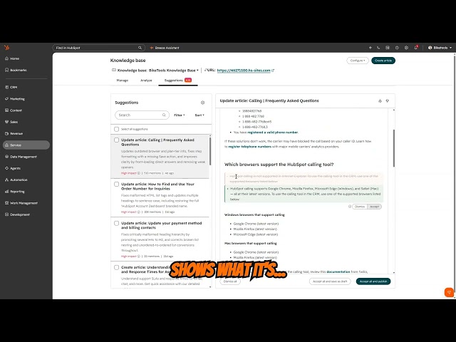 How to Use Knowledge Base Agent in HubSpot