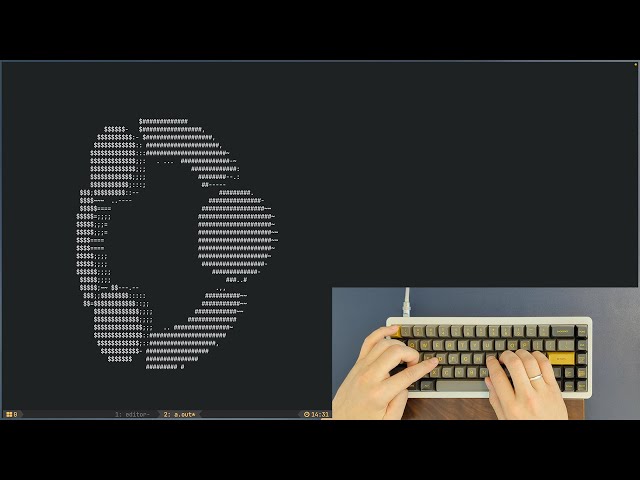 ASMR Programming: Spinning Logo, C - No Talking