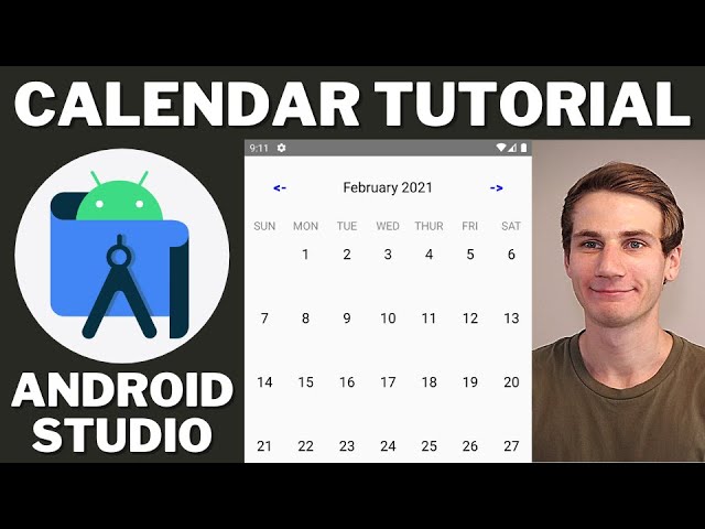 Calendar App Example Android Studio Tutorial