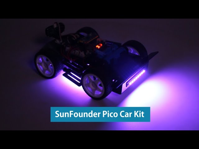 New Arrival! SunFounder 4WD Robot Car Kit for Raspberry Pi Pico