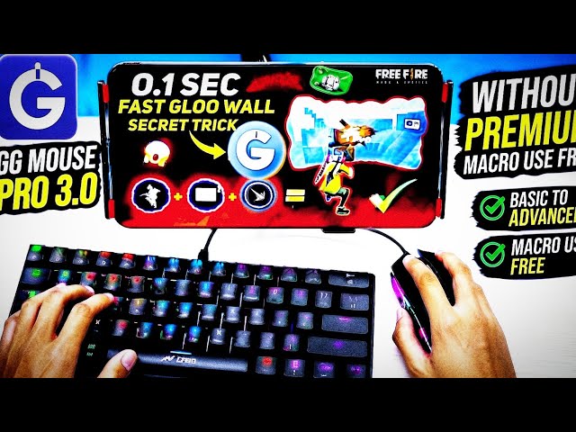 GG MOUSE PRO 3 MACRO SETTING || GG MOUSE PRO 3 EMOTE MACRO + GLOO WALL MACRO SET KARE || GG MOUSE 3