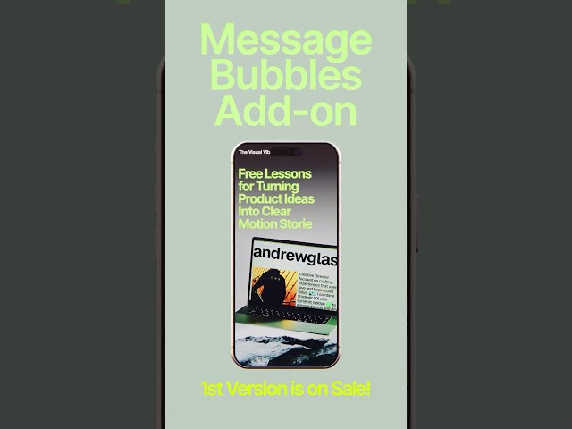 Messenger Bubble Animation Add-On for Blender 3D
