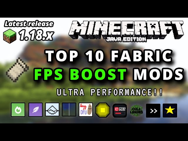 Minecraft Java 1.18.2 Top 10 Best Fabric Performance FPS Mods 1.18.2 Minecraft Boost