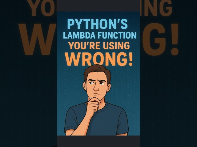 Python's 🐍 Lambda function you're using it WRONG! 🤔!!  #coding #programming #python #codinglife