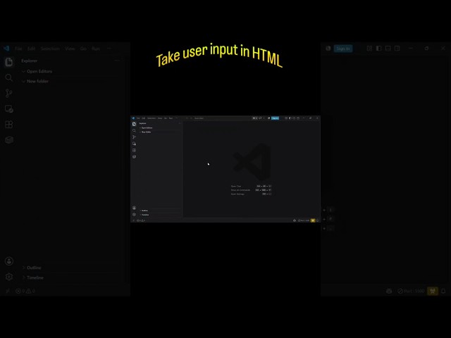 Take user input in HTML #coding