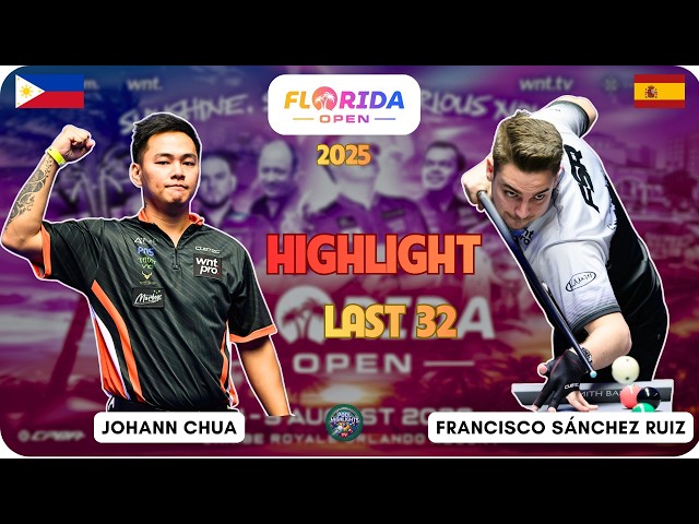 HIGHLIGHTS | Johann Chua vs Francisco Sanchez Ruiz | LAST 32 | Florida Open 2025 (WNT)