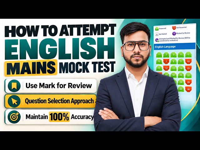 How to Attempt English Mains Paper | Mains Mock Test Analysis Strategy | Mains English by Varun Sir