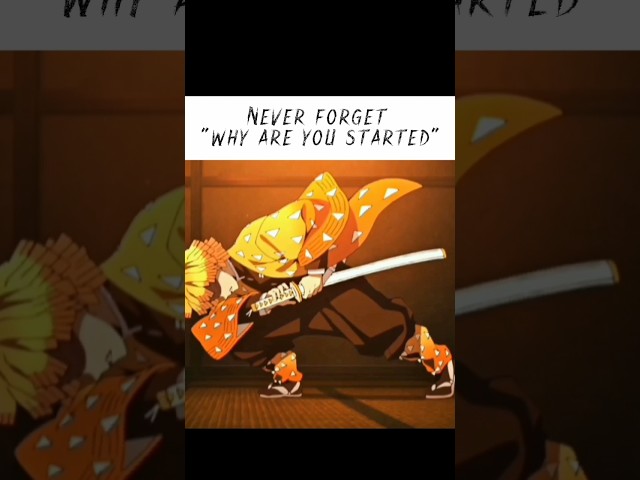 “Zenitsu: Courage Over Fear 💛 | Never Give Up | KNY Edit” #anime