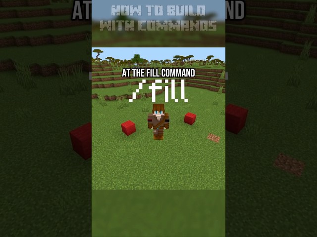 The Power of The ‘/fill’ Command | #commands #commandstutorial #minecraftbedrock