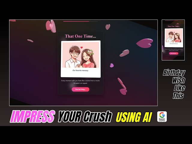 Make a Romantic Birthday Website Using AI 💖 | 1 HTML File, No Coding!
