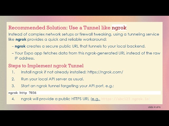 Solving React Native Expo fetch() Network Request Failed with Localhost API