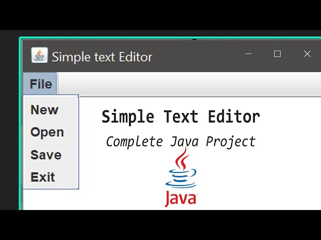 Java Project For Beginners Step By Step Using NetBeans In One Video |Simple Text Editor| With Code