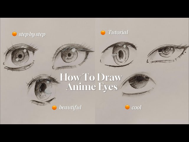 Easy way to draw anime eyes |step by step| how to draw anime eyes| #anime #howtodraw