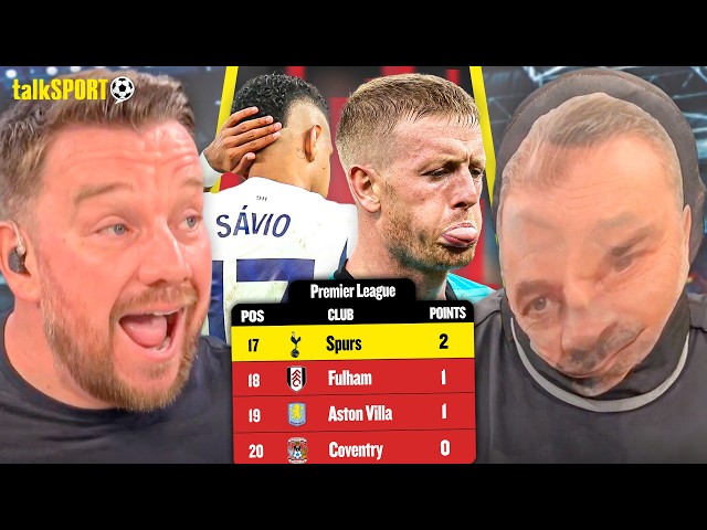 "WE'RE NOT GOING DOWN!" Jamie O'Hara & Jason Cundy's HEATED CLASH as Spurs FAIL to Score AGAIN!