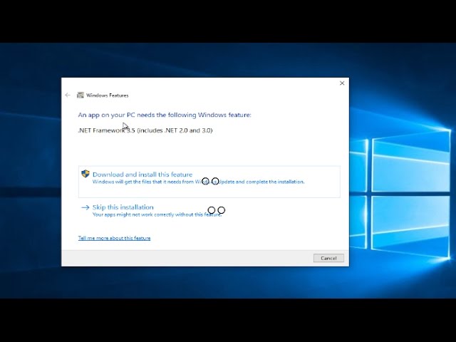 Install Net Framework 3.5 On Windows 10 [Tutorial]