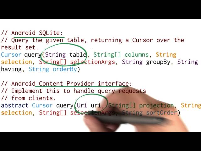 Creating a Content Provider - Developing Android Apps